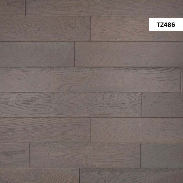 Engineered oak wood flooring sample
